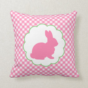 Coussin Silhouette rose de lapin