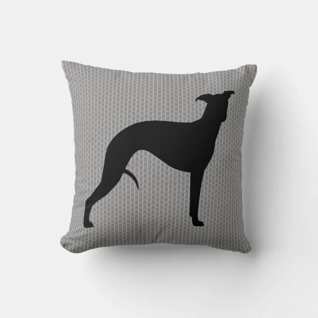 Coussin Silhouette Whippet (Recto)