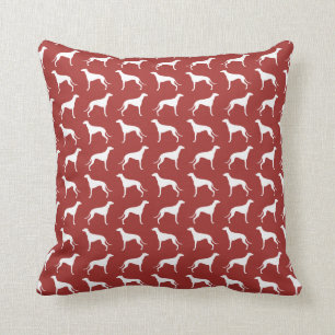 Coussin Silhouettes Motif rouge