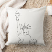 Coussin Silhuette Statue de la Liberté (Couverture)