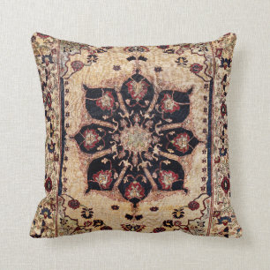 Coussin Silk Tabriz Azerbaïdjan Nord-Ouest Perse Rug Impr