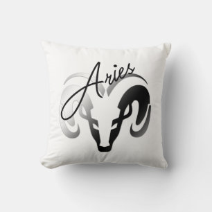 Coussin Silver Aries le bélier Zodiac
