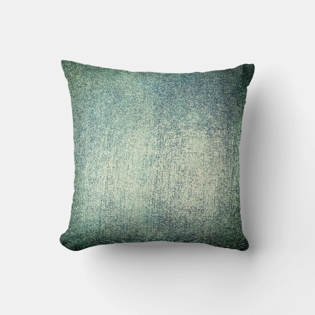 Coussin Silver Turquoise vert gris cali Métal Blush (Recto)