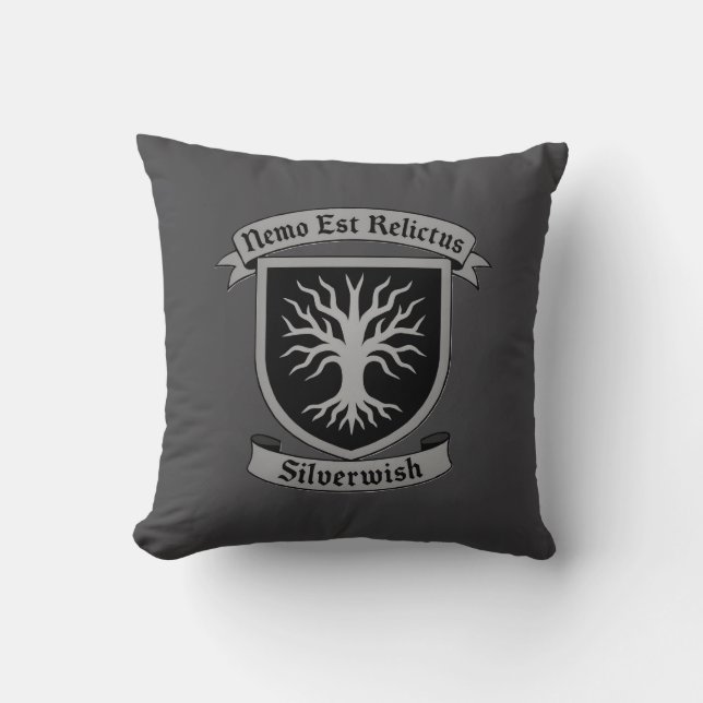 Coussin SilverWish Guild Crest et devise : Couleurs origin (Recto)