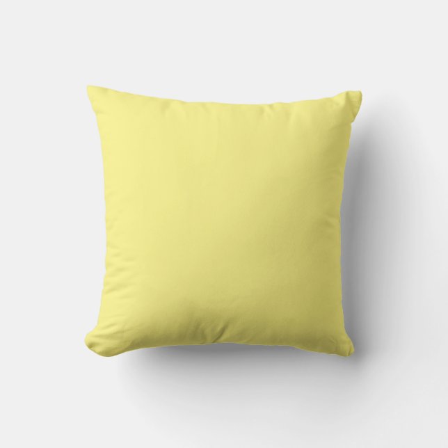 Coussin simple couleur unie minimale personnalisée personn (Recto)