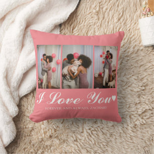 Coussin Simple Elegant Love valentines jour couple photo