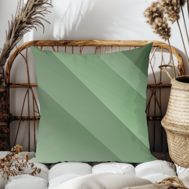 Coussin Simple Élégant Moderne Diagonale Grandes Vert (Créateur téléchargé)