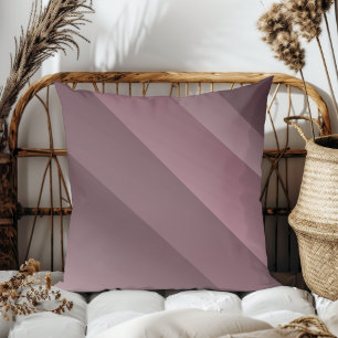 Coussin Simple Élégante Diagonale moderne rayures foncé Ma