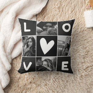 Coussin Simple et élégant collage photo