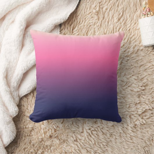 Coussin Simple Fille rose violet couleur dégradé Ombre (Couverture)