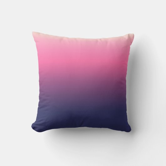 Coussin Simple Fille rose violet couleur dégradé Ombre (Recto)