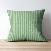 Coussin Simple Forest Green Glitter Style Vertical Stripes