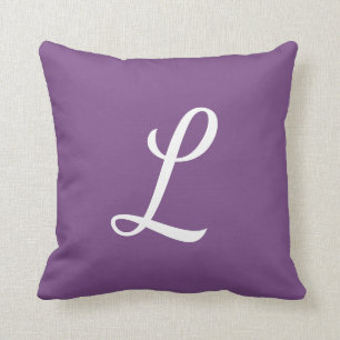 Coussin simple lettre personnalisable