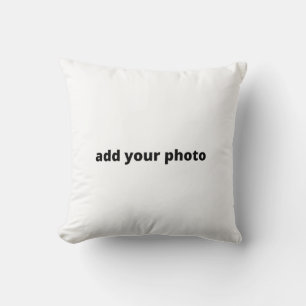Coussin SIMPLE MINIMAL ajoutez votre photo personnalisée