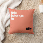 Coussin simple minimal bleu moderne (Couverture)