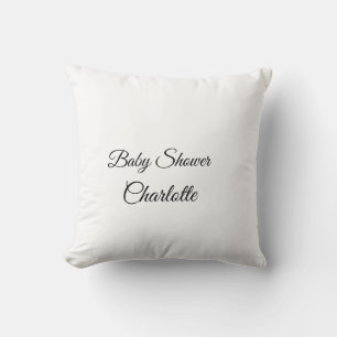 Coussin SIMPLE MINIMAL.CUTIE AJOUTER LE NOM baby shower BÉ