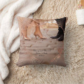 Coussin Simple Modern Elegant Married 2 Photo Christmas (Couverture)