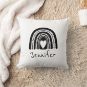 Coussin Simple Moderne Bébé Noir et Blanc (Couverture)