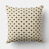 Coussin Simple moderne crème Polka point Motif rayé (Verso)