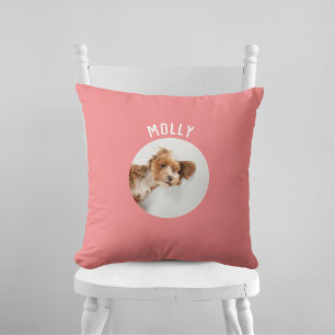Coussin Simple Moderne Fille Animaux de compagnie Photo Co