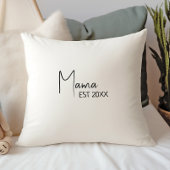 Coussin Simple moderne Neutral Mama Est