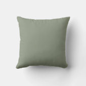 Coussin Simple Moderne Uni Vert Sauge  (Verso)