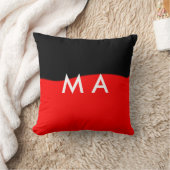 Coussin Simple monogramme ajouter votre nom lettre man min (Couverture)