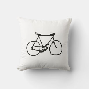 Coussin simple moto noir