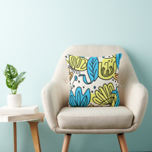 Coussin Simple Ocean Motif Art. Acheter maintenant