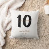 Coussin simple personnalisé 10 ans nom date (Couverture)