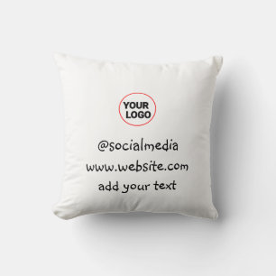 Coussin simple personnalisé minimal ajouter votre logo adr