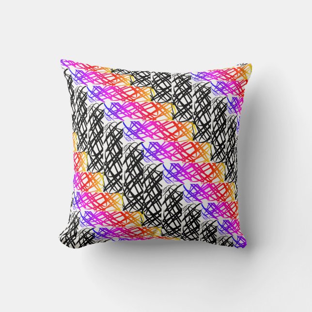 Coussin Simple Scribble | Os à hareng | (Recto)