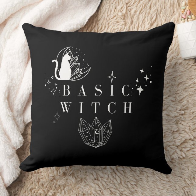 Coussin Simple Sorcière De Base Noir (Couverture)