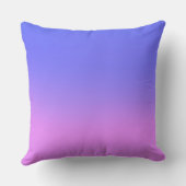 Coussin Simple Sunset Ombre Effet bleu et rose (Verso)
