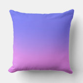 Coussin Simple Sunset Ombre Effet bleu et rose (Recto)