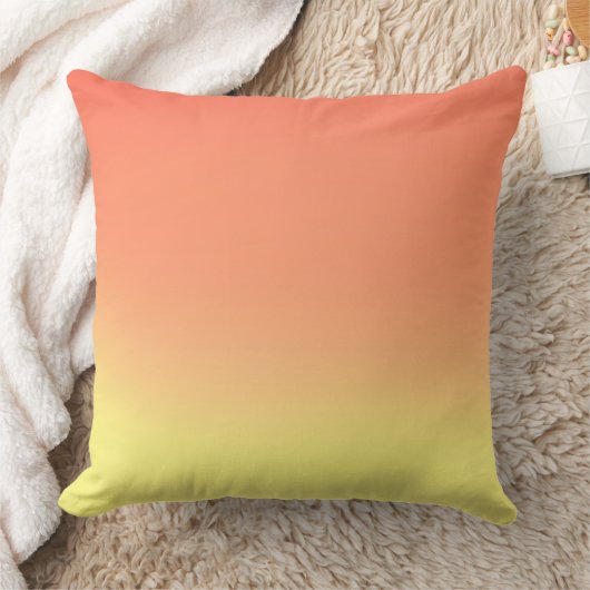Coussin Simple Sunset Ombre Effet jaune et orange (Couverture)