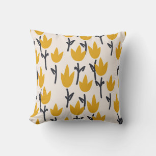 Coussin Simple tulipe fleur transparente motif