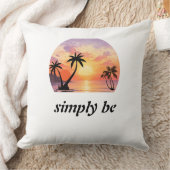 Coussin Simplement être une esthétique graphique de couche (Couverture)