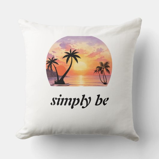 Coussin Simplement être une esthétique graphique de couche (Recto)