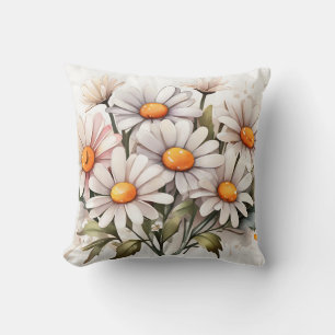 Coussin Simples marguerites élégantes