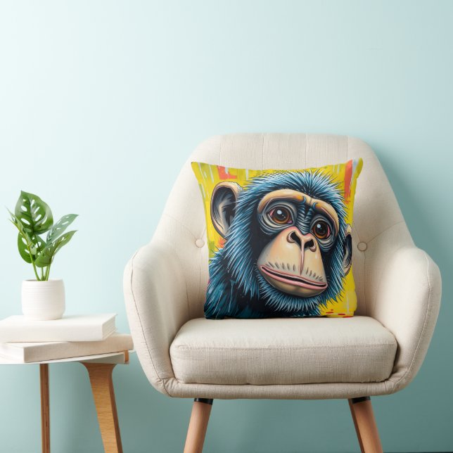 Coussin Singe Amusant (Chaise)