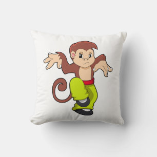Coussin Singe aux arts martiaux Kungfu