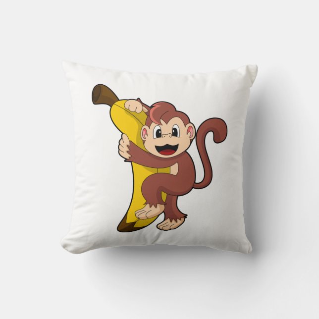 Coussin Singe avec banane (1).PNG (Recto)