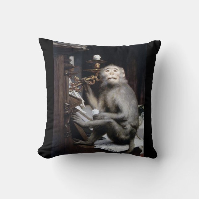 Coussin Singe de sourire (Recto)