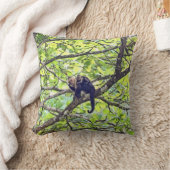 Coussin Singe et bébé de mère dans la jungle (Couverture)
