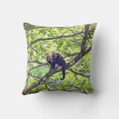 Coussin Singe et bébé de mère dans la jungle (Verso)