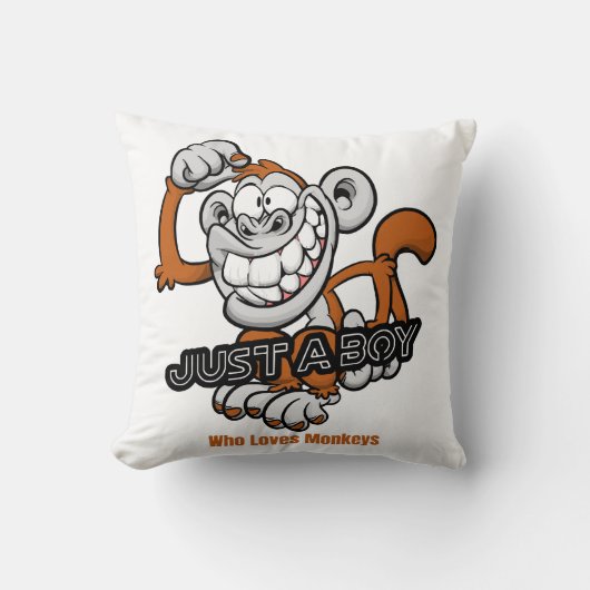 Coussin singe juste un garçon (Recto)