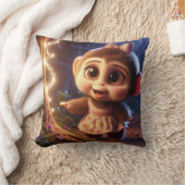 Coussin Singe mignon en robe (Couverture)