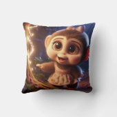 Coussin Singe mignon en robe (Verso)
