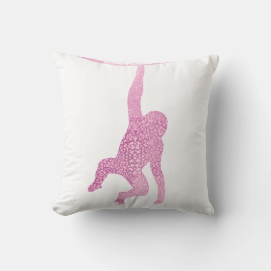 Coussin Singe rose (Recto)